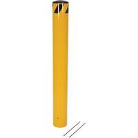 Bornes &agrave; couler, Acier, 48-1/2" h x 5-9/16" la, Jaune - Vestil BOLPP-48-5.5