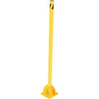 Butoirs repliables, Acier, 42" h x 1-3/4" la, Jaune - Vestil BOL-FD-36-Y