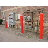 Polyethylene Bollard Covers, 6-5/8" Dia. x 72" L, Red - Innoplast BC772RW