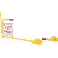 Single Rail Chock With Flag Rail Combo - Vestil SRC/FRC