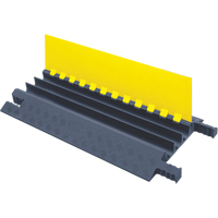 Grip Guard&reg; Light-Duty Cable Protector, 3 Channels, 36" L x 18.2" W x 2.67" H - Checkers Industrial Products GG3X225-Y/GRY