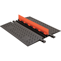 Guard Dog&reg; Low Profile ADA/DDA Cable Protector, 2 Channels, 36" L x 28.38" W x 1.25" H - Checkers Industrial Products GD2X75-O/B