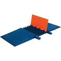 Guard Dog&reg; Cable Protector, 5 Channels, 20" L x 50" W x 1.88" H - Checkers Industrial Products GD5X125ADAO/BLU