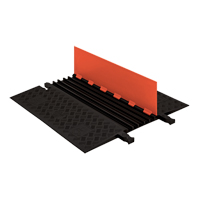 Guard Dog&reg; Cable Protector, 5 Channels, 36" L x 16.9" W x 1.25" H - Checkers Industrial Products GD5X75-O/BLU