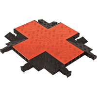 Guard Dog&reg; 5-Channel Heavy Duty Cable Protector - 4-Way Connector - Checkers Industrial Products GDCR5X125-O/B