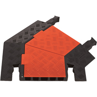 Guard Dog&reg; 5-Channel Heavy Duty Cable Protector - Right Turn - Checkers Industrial Products GDT5X125-R-O/B