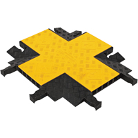 Protecteur de c&acirc;ble robuste &agrave; 5 canaux Yellow Jacket, 4 connecteurs - Checkers Industrial Products YJ5X-125-Y/B