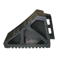 Wheel Chock, 10-5/8" x 7" x 4-1/2", Black -  