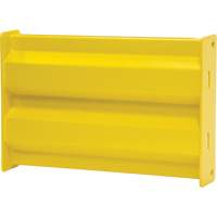 Industrial Safety Guard Rail, Steel, 67" L x 12" H, Safety Yellow - KLETON 