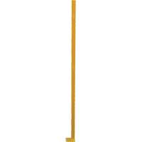 Poteau de protection de coin p&eacute;rim&eacute;trique ajustable, 4" la x 72" h, Jaune - Vestil APG-P6-C