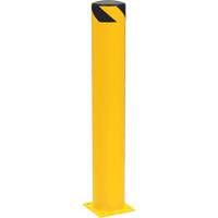 Bornes de s&eacute;curit&eacute; tubulaire, Acier, 42" h x 6-5/8" la, Jaune - Vestil BOL-42-6.5