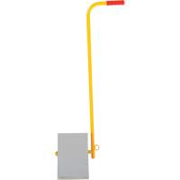 Cale de roues en aluminium avec poign&eacute;e, 7" la x 11-7/8" p x 7-11/16" h - Vestil EALUM-7-H