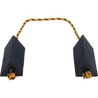 Airline Wheel Chock, 5" x 10" x 4-1/2", Black - Vestil AC-13