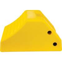 Cale de roue robustes, Ur&eacute;thane, Jaune, 15-1/2" la x 17-7/10" p x 10" h - KLETON 