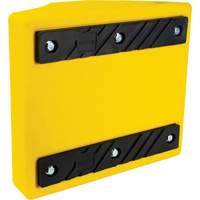 Cale de roue robustes, Ur&eacute;thane, Jaune, 15-1/2" la x 17-7/10" p x 10" h - KLETON 