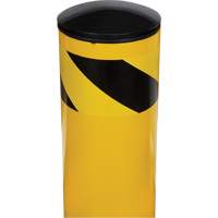 Safety Bollard, Steel, 42" H x 5-1/2" W, Yellow - KLETON 