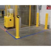 Safety Bollard, Steel, 42" H x 5-1/2" W, Yellow - KLETON 