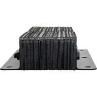 Laminated Dock Bumpers, Vertical, Rubber, 11" W x 4" D x 24" H - KLETON 