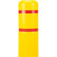 Polyethylene Bollard Cover, 4-1/2" Dia. x 52" L, Red/Yellow - KLETON 