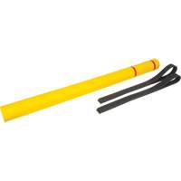 Polyethylene Bollard Cover, 4-1/2" Dia. x 64" L, Red/Yellow - KLETON 