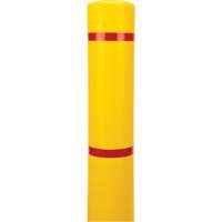 Polyethylene Bollard Cover, 4-1/2" Dia. x 64" L, Red/Yellow - KLETON 