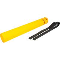 Polyethylene Bollard Cover, 6-5/8" Dia. x 52" L, Red/Yellow - KLETON 