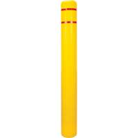 Polyethylene Bollard Cover, 6-5/8" Dia. x 60" L, Red/Yellow - KLETON 