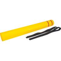 Polyethylene Bollard Cover, 6-5/8" Dia. x 60" L, Red/Yellow - KLETON 