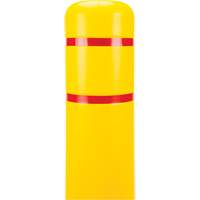 Polyethylene Bollard Cover, 6-5/8" Dia. x 60" L, Red/Yellow - KLETON 