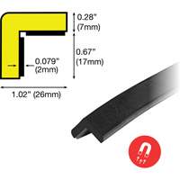 Magnetic E Profile Magnetic 1M Corner Protection Bumper Guard - Knuffi 60-6918-3