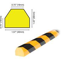 CC Profile 5M Surface Protection Bumper Guard, 2' (0.6096 m) Long - Knuffi 60-6830