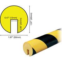 B+ Profile 1M Edge Protection Bumper Guard, 3.25' (0.99 m) Long - Knuffi 60-6889