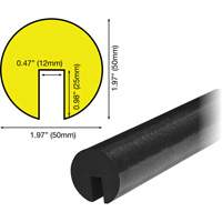 B+ Profile 1M Edge Protection Bumper Guard, 3.25' (0.99 m) Long - Knuffi 60-6890