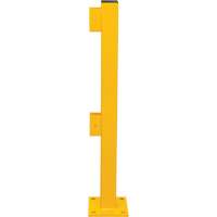 End Post for Light-Duty Guard Rails, Steel, 42" H, Safety Yellow - KLETON 