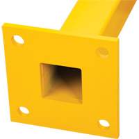 End Post for Light-Duty Guard Rails, Steel, 42" H, Safety Yellow - KLETON 
