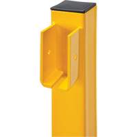 End Post for Light-Duty Guard Rails, Steel, 42" H, Safety Yellow - KLETON 
