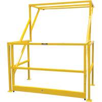 Mezzanine Safety Gate, 70" L x 77" H, 78" Raised, Yellow - KLETON 
