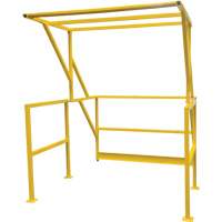 Mezzanine Safety Gate, 70" L x 77" H, 78" Raised, Yellow - KLETON 