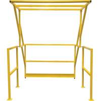 Mezzanine Safety Gate, 70" L x 77" H, 78" Raised, Yellow - KLETON 