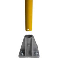 Safety Gate Railing, Steel, 36" L x 42" H, Yellow - KLETON 