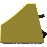Checkers Safety Heavy-Duty Ultra Class Mining Wheel Chock, HDPE, Yellow, 14-1/2" W x 17-1/2" D x 16" H - Checkers Industrial Products MC4011