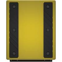 Checkers Safety Heavy-Duty Ultra Class Mining Wheel Chock, HDPE, Yellow, 14-1/2" W x 17-1/2" D x 16" H - Checkers Industrial Products MC4011