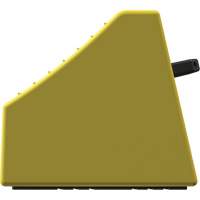 Checkers Safety Heavy-Duty Ultra Class Mining Wheel Chock without Bracket, HDPE, Yellow, 14-1/2" W x 17-1/2" D x 16" H - Checkers Industrial Products MC4011-NB