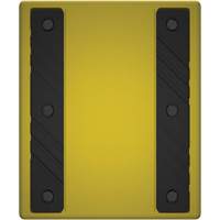 Checkers Safety Heavy-Duty Ultra Class Mining Wheel Chock without Bracket, HDPE, Yellow, 14-1/2" W x 17-1/2" D x 16" H - Checkers Industrial Products MC4011-NB