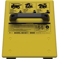 Checkers Safety Heavy-Duty Ultra Class Mining Wheel Chock without Bracket, HDPE, Yellow, 14-1/2" W x 17-1/2" D x 16" H - Checkers Industrial Products MC4011-NB
