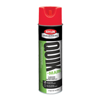Peinture de marquage industrielle &agrave; base d'eau pour le travail en hauteur Quik-Mark, 17 oz, Canette a&eacute;rosol - Krylon Industrial K04001000