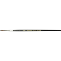 Pinceau pointu &agrave; soies noires pour artiste, Largeur de la brosse de 7,3 mm, Soie de chameau, Manche &agrave; Bois - Felton Brushes 109112