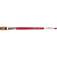 Pinceau plat pour artiste, Largeur de la brosse de 1/2", Synth&eacute;tique, Manche &agrave; Bois -  
