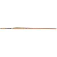Pinceau de forme ronde en soies blanches pures pour marquage, Largeur de la brosse de 9/32", Soie blanche, Manche &agrave; Bois - Osborn 0007403500