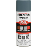 Industrial Choice&reg; 1600 System Multi-Purpose Enamel Spray Paint, Machine Grey, Gloss, 12 oz., Aerosol Can - Rust-Oleum 202214